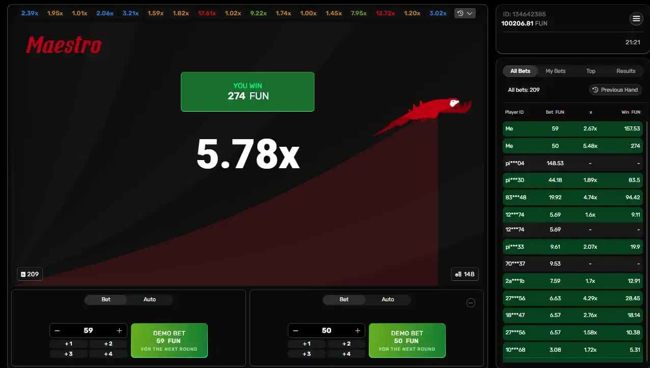 Maestro RTP, Max Win & Game Stats